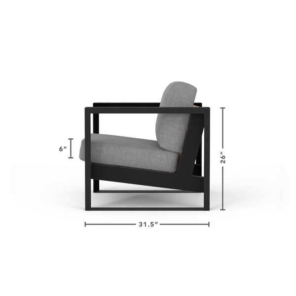 Modern Muskoka Slim 3 Piece Chair Set