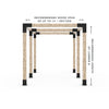 Any Size Double Pergola Kit for 6x6 Wood Posts