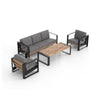 Modern Muskoka Slim 4 Piece Sofa Set